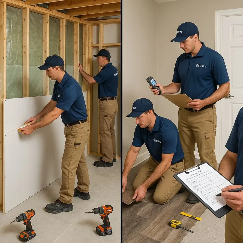 Repairs and Reconstruction process in Lower Burrell, PA